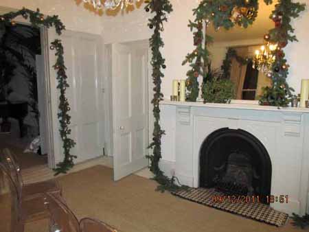 A Victorian Evening - the flat decorated for Christmas