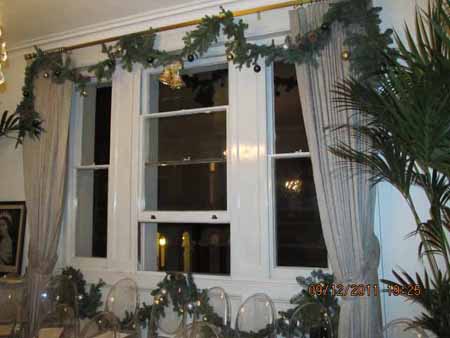 A Victorian Evening - the flat decorated for Christmas