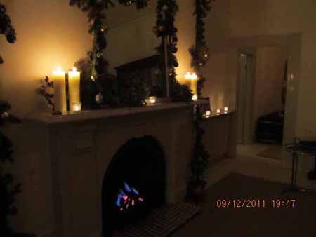 A Victorian Evening - the flat decorated for Christmas