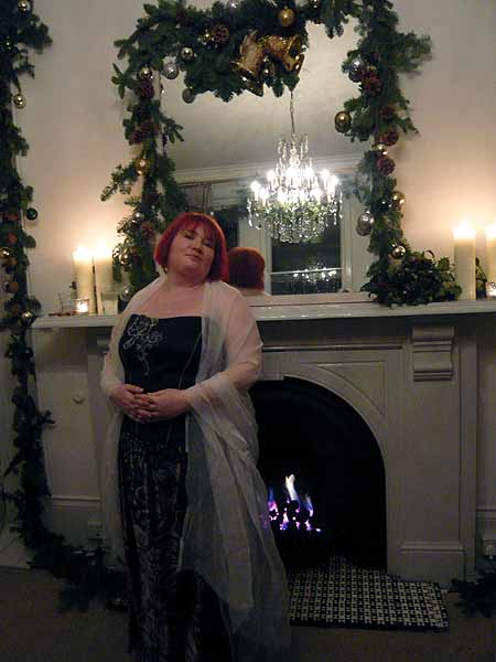 A Victorian Evening - the flat decorated for Christmas