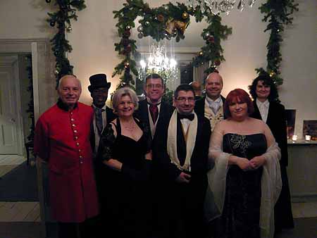 A Victorian Evening - the flat decorated for Christmas