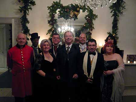 A Victorian Evening - the flat decorated for Christmas