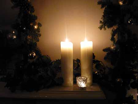 A Victorian Evening - the flat decorated for Christmas